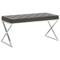 VidaXL Bank 97 Cm Grau Samt Und Edelstahl 10 VidaXL Bank 97 Cm Grau Samt Und Edelstahl -Konftel Geschäft 00bcf655 504a 4abd 9d74 0c0406b0ee0f 2