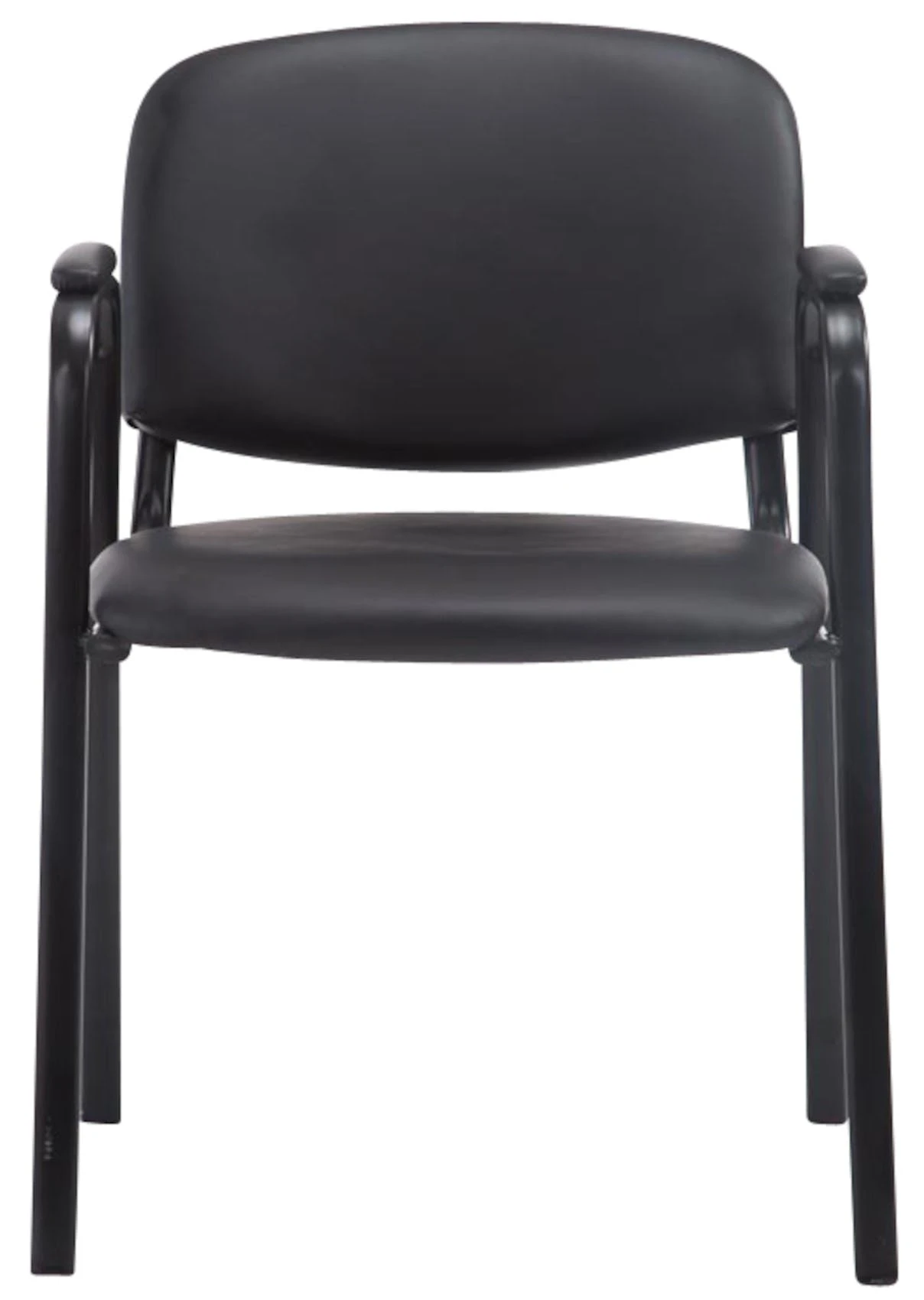 CLP 4er Set Besucherstühle Ken PRO Kunstleder Schwarz 9 CLP 4er Set Besucherstühle Ken PRO Kunstleder Schwarz – Bild 7