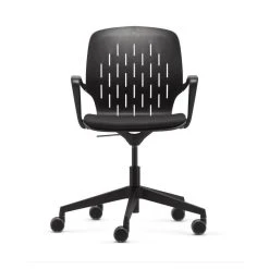Null Dauphin To-sync Cowork Bürostuhl / Schreibtischstuhl, Schwarz