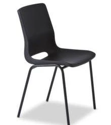 Null 4 Kunststoffschalenstühle, Schwarz,verchromtes Untergestell,BxTxH 495x520x770 Mm -Konftel Geschäft 0874a844 74ff 47ba be38 71ab744f860f 6