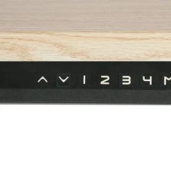 Null Schreibtisch HWC-D40, Computertisch, Elektrisch Höhenverstellbar 160x80cm 53kg ~ Hellbraun, Weiß -Konftel Geschäft 09d76651 a14e 47f9 a32f 30edff8260c9