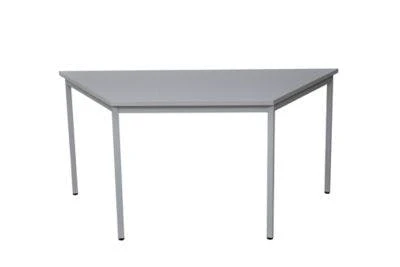PROREGAL Bürotisch Wolf | Trapez | HxBxT 75x140x60 Cm | Grau 5 PROREGAL Bürotisch Wolf | Trapez | HxBxT 75x140x60 Cm | Grau – Bild 3