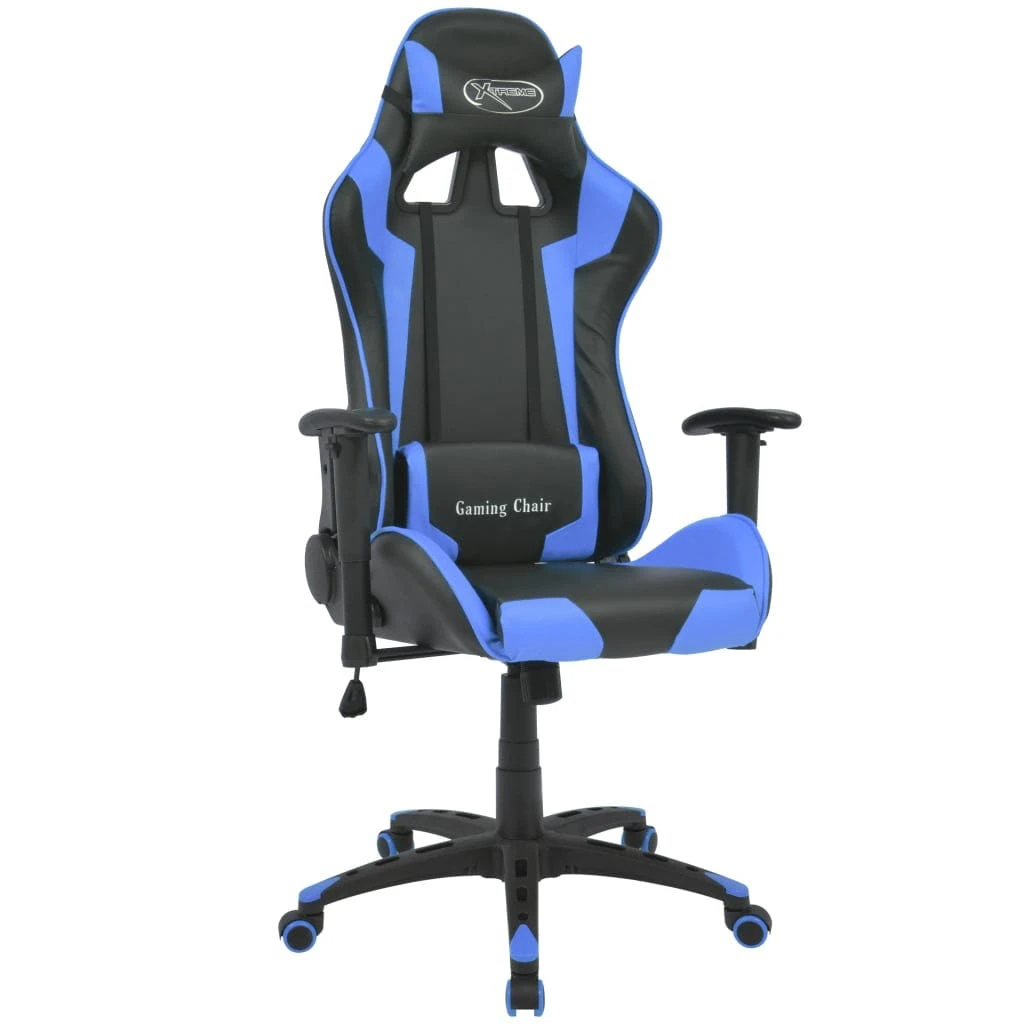 VidaXL Gaming-Stuhl Blau Kunstleder 7 VidaXL Gaming-Stuhl Blau Kunstleder – Bild 5