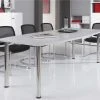 Lullmann Konferenztisch Bootform, 720-740 X 2200 X 830/1030 Mm, Chrom/lichtgrau -Konftel Geschäft 0eac8d64 34f0 46ec 9aec 288e6619f4ad