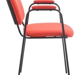CLP 4er Set Besucherstühle Ken PRO Stoff Rot -Konftel Geschäft 12876e64 3a9e 464d 97c9 44df8ba08a00