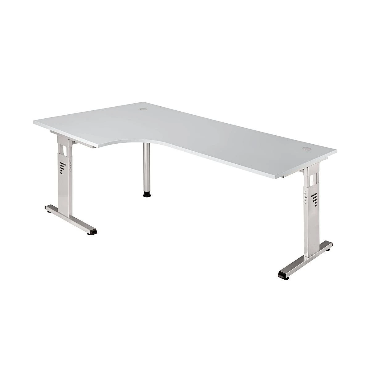 Lullmann Freiformtisch Osaka - 650-850 X 2000 X 1200/800 Mm - C-Fuß Design - Weißaluminium/ahorn 3 Lullmann Freiformtisch Osaka - 650-850 X 2000 X 1200/800 Mm - C-Fuß Design - Weißaluminium/ahorn – Bild 2