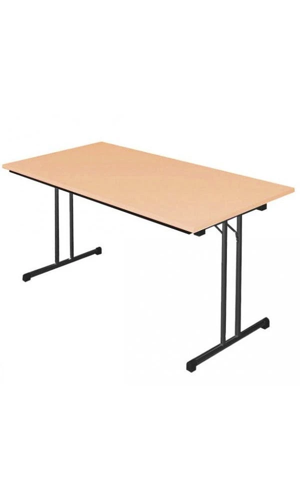 Lullmann Klapptisch Besprechungstisch Kantinentisch Verkaufstisch Schreibtisch 140 X 80 Cm RAL 9005 Schwarz/Buche Dekor 3 Lullmann Klapptisch Besprechungstisch Kantinentisch Verkaufstisch Schreibtisch 140 X 80 Cm RAL 9005 Schwarz/Buche Dekor