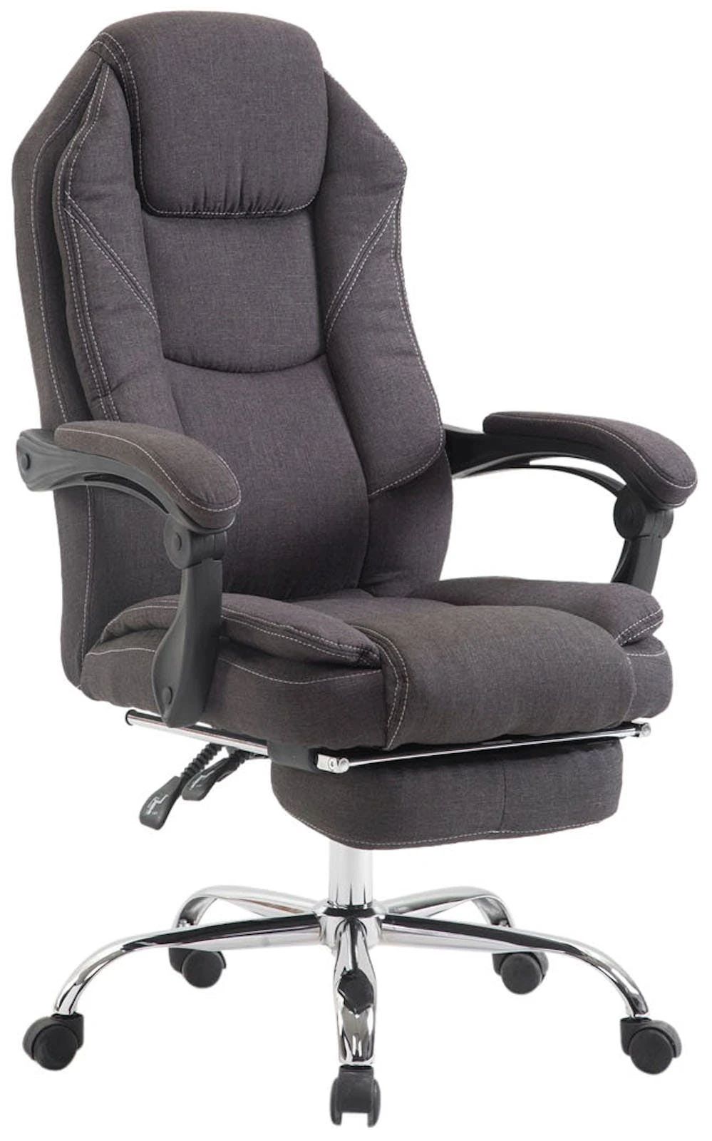 CLP Bürostuhl Castle Stoff Grau 7 CLP Bürostuhl Castle Stoff Grau – Bild 5