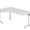 Lullmann Freiformtisch New York - 720 X 2000 X 1200/800 Mm - C-Fuß Design - Weißaluminium/weiß 110561 -Konftel Geschäft 2028d75f 9d2d 4d54 9e87 ee5ab5d6c57d
