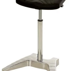 PROREGAL Stabile Stehhilfe Phoenix | PU-Komfort-Sitz | Schwarz | Ohne Fußstütze