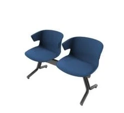 Null Traversenbank, Sitz-Tisch-Sitz-Sitz, BxT 2350x600mm, Sitzschale Kunststoff Lichtgrau, T-Fuß Verchromt -Konftel Geschäft 2a9ef433 07e9 4c31 8016 6b0958e4943e