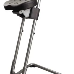 PROREGAL Stehhilfe San Diego Mit Stahlrohrgestell | PU-Sitz Schwarz | Gestellfarbe: Schwarz -Konftel Geschäft 2e23ea84 b25f 43ba 9d17 307f8983eada