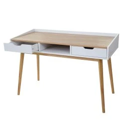 Null Schreibtisch HWC-F58, Bürotisch Computertisch, Industriedesign 75x120x60cm 3D-Struktur ~ Braun Wildeiche-Optik -Konftel Geschäft 2f040e09 4f73 4a65 ba74 b3ce23221ee7 1