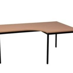 PROREGAL Bürotisch Wolf | Freiform | Winkel Rechts | HxBxT 75x180x80 Cm | Schwarz-Buche -Konftel Geschäft 33e5860b 31ab 4b6e 8739 cfb008474e07