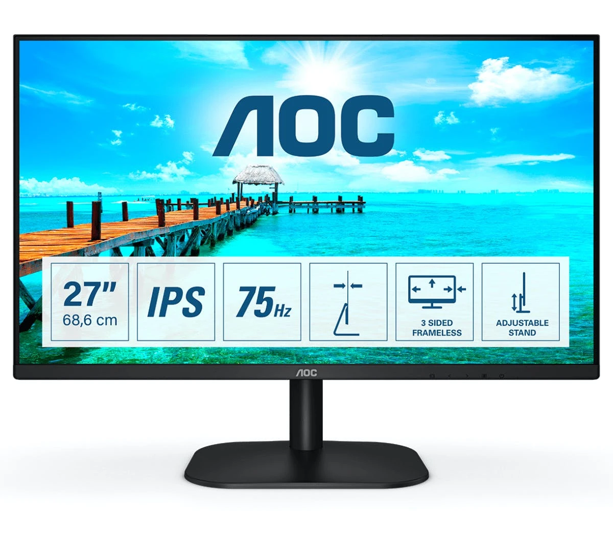 Null AOC 01 Series I1601FWUX Computerbildschirm 39,6 Cm (15.6 Zoll) 1920 X 1080 Pixel Full HD LED Schwarz 5 Null AOC 01 Series I1601FWUX Computerbildschirm 39,6 Cm (15.6 Zoll) 1920 X 1080 Pixel Full HD LED Schwarz – Bild 3