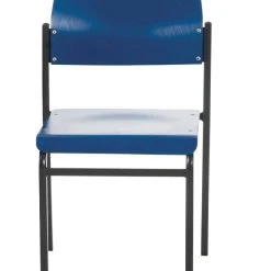 PROREGAL Stapelbare Besucherstühle Newark | Blau | Gestell In Schwarz