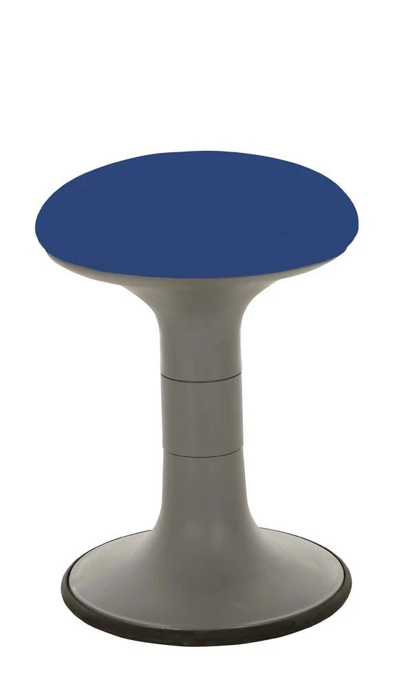 PROREGAL Hocker Boston Mit Schwingendem Standfuß | Polstersitz: Royalblau | Sitzhöhe: 62 Cm 5 PROREGAL Hocker Boston Mit Schwingendem Standfuß | Polstersitz: Royalblau | Sitzhöhe: 62 Cm – Bild 3