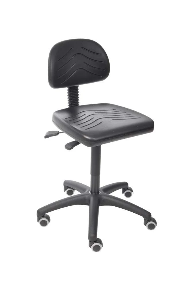 PROREGAL Arbeitsstuhl Arlington Mit Asynchron-Mechanik | Bodengleiter | PU-Sitz Schwarz 4 PROREGAL Arbeitsstuhl Arlington Mit Asynchron-Mechanik | Bodengleiter | PU-Sitz Schwarz – Bild 2