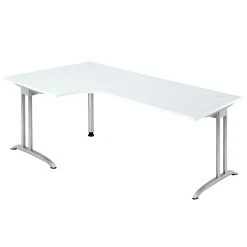 Lullmann Freiformtisch Berlin - 720 X 2000 X 1200/800 Mm - C-Fuß Design - Weißaluminium/nussbaum 110164 -Konftel Geschäft 4dc6215a ba47 484a ba2b 4e304ff95ba1 1