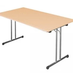 Lullmann Klapptisch Besprechungstisch Kantinentisch Verkaufstisch Schreibtisch 140 X 80 Cm Gestell Chrom / Platte Buche-Dekor 350611 -Konftel Geschäft 58060e7b e735 418f 8a31 655c1f182377 7