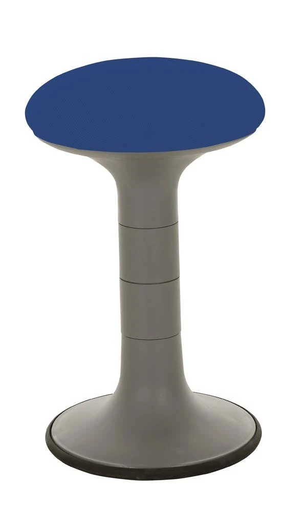 PROREGAL Hocker Boston Mit Schwingendem Standfuß | Polstersitz: Royalblau | Sitzhöhe: 62 Cm 4 PROREGAL Hocker Boston Mit Schwingendem Standfuß | Polstersitz: Royalblau | Sitzhöhe: 62 Cm – Bild 2