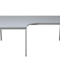 PROREGAL Bürotisch Wolf | Freiform | Winkel Links | HxBxT 75x180x80 Cm | Grau