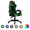 VidaXL Gaming-Stuhl Mit RGB LED-Leuchten Grün Und Schwarz Kunstleder -Konftel Geschäft 5c607d9d adec 4afd b741 7104ff63dd4d 1
