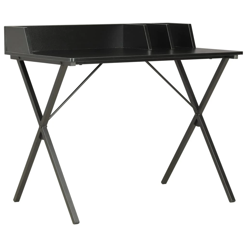 VidaXL Schreibtisch Mit Ständer Tannenholz Massiv Und Stahl 120x50x76 Cm 8 VidaXL Schreibtisch Mit Ständer Tannenholz Massiv Und Stahl 120x50x76 Cm – Bild 6