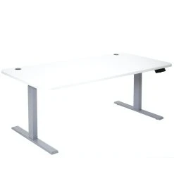Null Schreibtisch HWC-D40, Computertisch, Elektrisch Höhenverstellbar 160x80cm 53kg ~ Natur, Grau -Konftel Geschäft 64679bb0 7a46 4148 9fbc 1c979f78c94b 8
