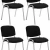 CLP 4er Set Stühle Ken C Stoff Schwarz