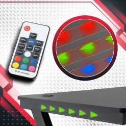 CLP Gaming Tisch Lewiston LED Schwarz -Konftel Geschäft 66a1aceb 9793 48c7 8840 e31e82c982e2