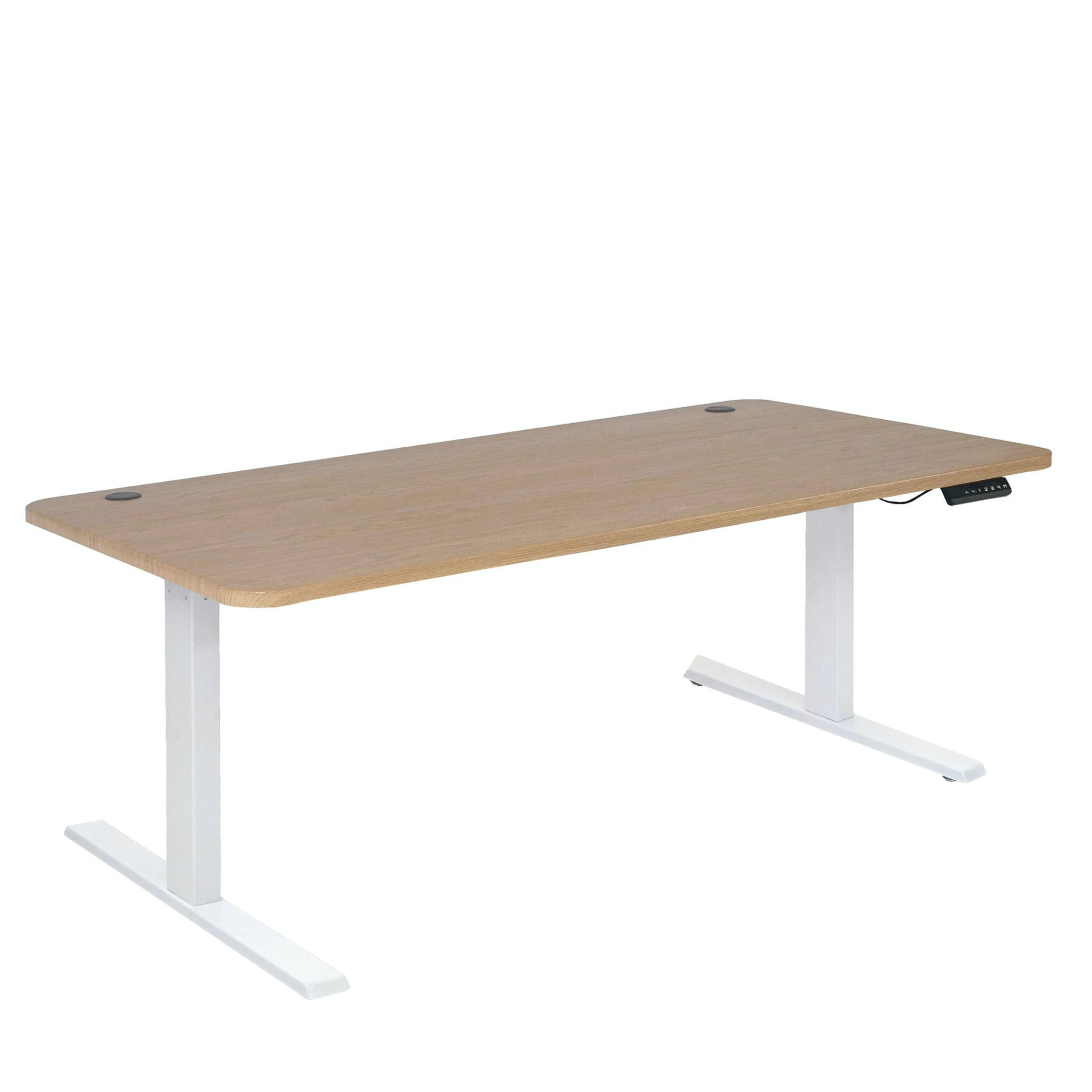 Null Schreibtisch HWC-D40, Computertisch, Elektrisch Höhenverstellbar 160x80cm 53kg ~ Weiß, Weiß 7 Null Schreibtisch HWC-D40, Computertisch, Elektrisch Höhenverstellbar 160x80cm 53kg ~ Weiß, Weiß – Bild 5