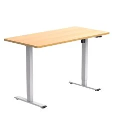 SIGMA Elektrisch Höhenverstellbarer Schreibtisch, P2-Grade Spanplatte, 160 X 80 X 71 ~ 121 Cm (B X L X H) Einzelmotor 2-stufig (25 Mm/s)