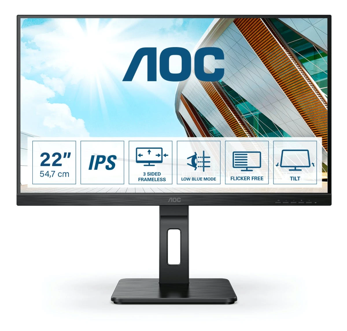 Null AOC 70 Series E2270SWDN LED Display 54,6 Cm (21.5 Zoll) 1920 X 1080 Pixel Full HD Schwarz 6 Null AOC 70 Series E2270SWDN LED Display 54,6 Cm (21.5 Zoll) 1920 X 1080 Pixel Full HD Schwarz – Bild 4