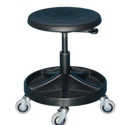 PROREGAL Universal-Hocker Tucson | Polster Anthrazit | Ringauslösung | Industrie-Lenkrollen | Fußkreuz Mit Ablage-System -Konftel Geschäft 799d446f 89a2 43dc 8ece a5d84f7ff83c