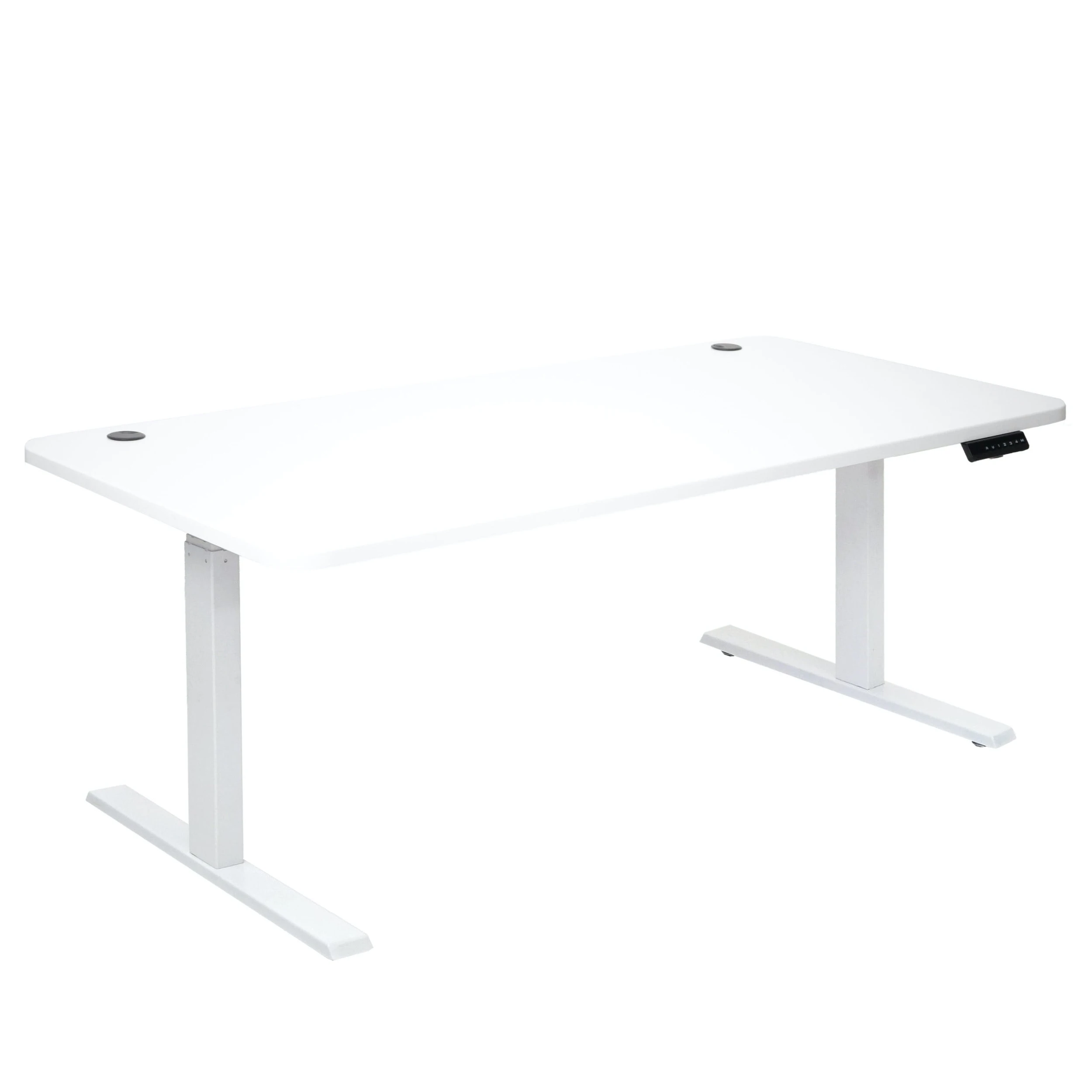 Null Schreibtisch HWC-D40, Computertisch, Elektrisch Höhenverstellbar 160x80cm 53kg ~ Weiß, Weiß 3 Null Schreibtisch HWC-D40, Computertisch, Elektrisch Höhenverstellbar 160x80cm 53kg ~ Weiß, Weiß
