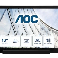 Null AOC 01 Series I1601FWUX Computerbildschirm 39,6 Cm (15.6 Zoll) 1920 X 1080 Pixel Full HD LED Schwarz