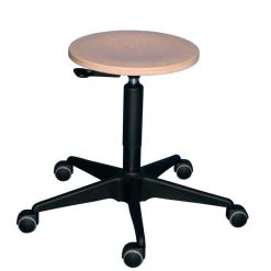 PROREGAL Industrie-Hocker Atlanta | PU-Sitz In Schwarz | Hebelauslösung | Fußkreuz Aus Stahl | Rollen -Konftel Geschäft 86c974fd 4615 4133 8d78 76955f1ef6f0 1