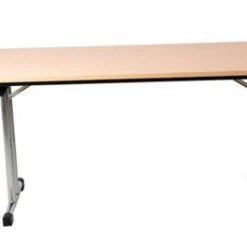 PROREGAL Klapptisch Lizard | T-Fuß-Gestell-Eckig | HxBxT 75x140x80 Cm | Chrom-Buche -Konftel Geschäft 8956d8b6 7715 4f97 8a2c e3259b647117 1