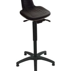 PROREGAL Stehhilfe Austin | PU-Sitz Mit Verlängerter Rückenstütze | Ohne Fußring | Aluminium-Fußkreuz Mit Verchromter Gasfeder -Konftel Geschäft 8c6f5969 b4f9 4c50 a920 58cc99750834 2