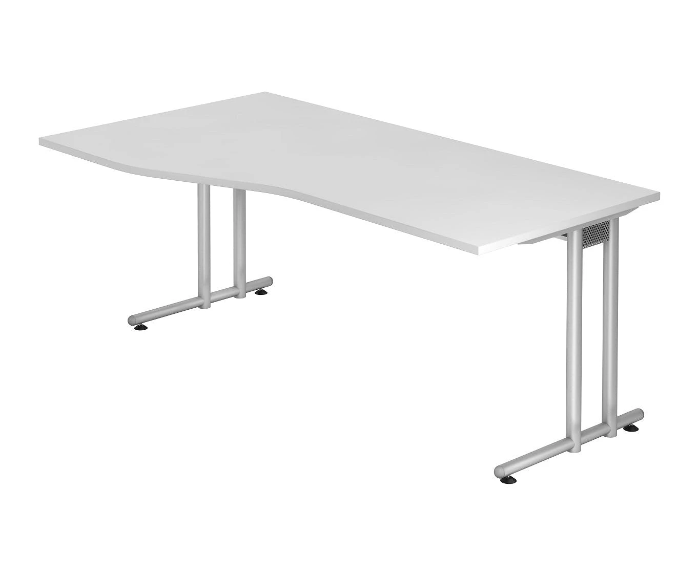 Lullmann Freiformtisch New York - 720 X 1800 X 1000/800 Mm - C-Fuß Design - Weißaluminium/lichtgrau 110550 4 Lullmann Freiformtisch New York - 720 X 1800 X 1000/800 Mm - C-Fuß Design - Weißaluminium/lichtgrau 110550 – Bild 2