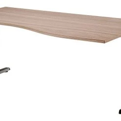 Lullmann Freiformtisch Osaka - 650-850 X 1800 X 1000/800 Mm - C-Fuß Design - Weißaluminium/buche -Konftel Geschäft 8e20176c 997b 4396 a741 158bfdaf0546 3