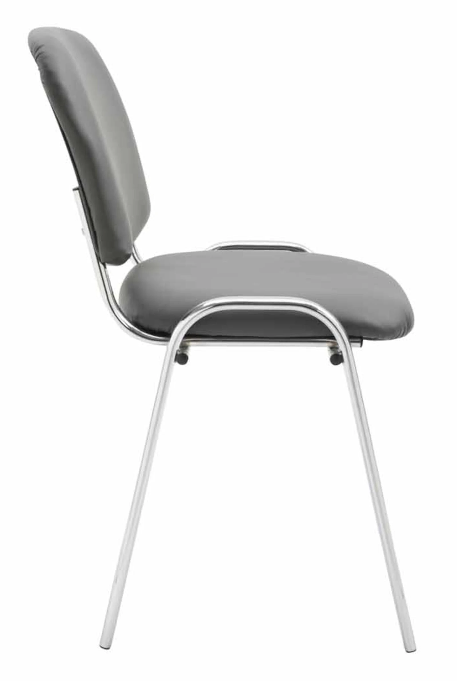 CLP 4er Set Stühle Ken C Kunstleder Grau 9 CLP 4er Set Stühle Ken C Kunstleder Grau – Bild 7