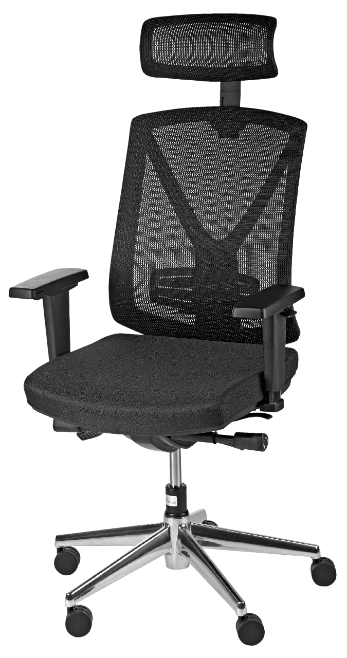 SIGMA Bürostuhl EC 901, Mit Rädern, Verstellbare Sitzhöhe, 122 X 66.5 X 48.5 Cm, Schwarz 3 SIGMA Bürostuhl EC 901, Mit Rädern, Verstellbare Sitzhöhe, 122 X 66.5 X 48.5 Cm, Schwarz