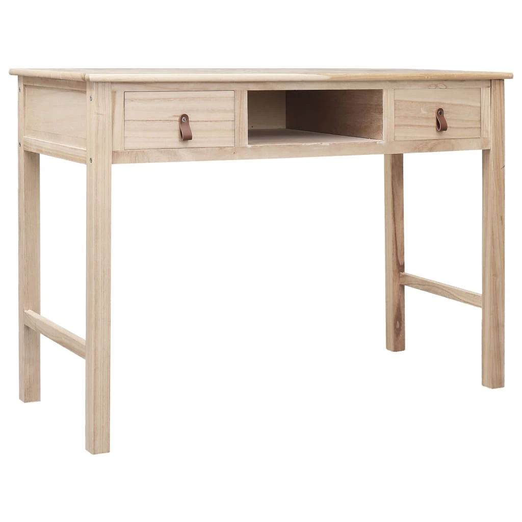 VidaXL Schreibtisch Braun 110 × 45 × 76 Cm Holz 5 VidaXL Schreibtisch Braun 110 × 45 × 76 Cm Holz – Bild 3