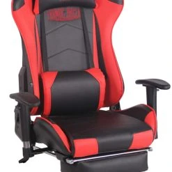 CLP Racing Bürostuhl Turbo Mit Fußablage Schwarz/rot