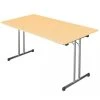 Lullmann Klapptisch Besprechungstisch Kantinentisch Verkaufstisch Schreibtisch 120 X 80 Cm Gestell Chrom / Platte Ahorn-Dekor -Konftel Geschäft 957dafb2 162e 46ee 9345 b9df314ee805 4