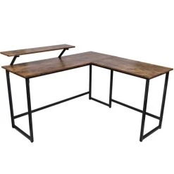 VIDAXL Computertisch Schreibtisch Arbeitstisch Ecktisch PC Tisch BÜRO Braun -Konftel Geschäft 977ac583 c2e7 400f 9b54 498b2f37543c