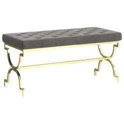 VidaXL Bank 99 Cm Dunkelgrün Samt Und Edelstahl -Konftel Geschäft 980d0d9b 7bc7 4e02 b472 dd79274a1d9d 6