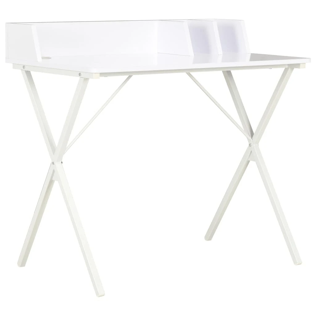 VidaXL Schreibtisch Mit Ständer Tannenholz Massiv Und Stahl 120x50x76 Cm 9 VidaXL Schreibtisch Mit Ständer Tannenholz Massiv Und Stahl 120x50x76 Cm – Bild 7